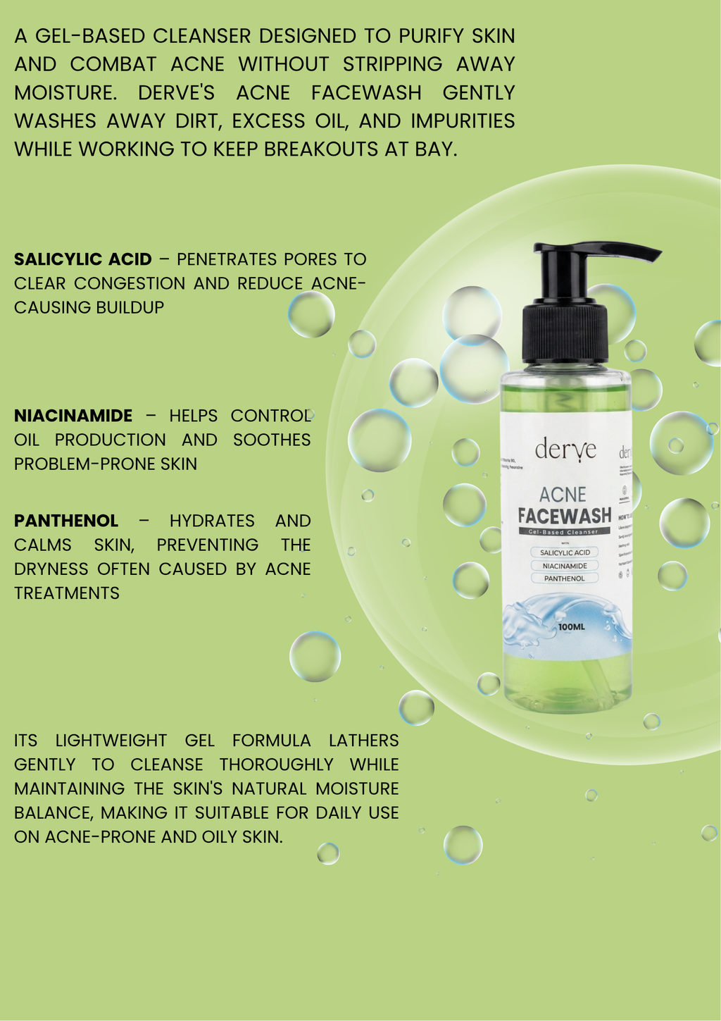 Acne Facewash — Gel-Based Cleanser